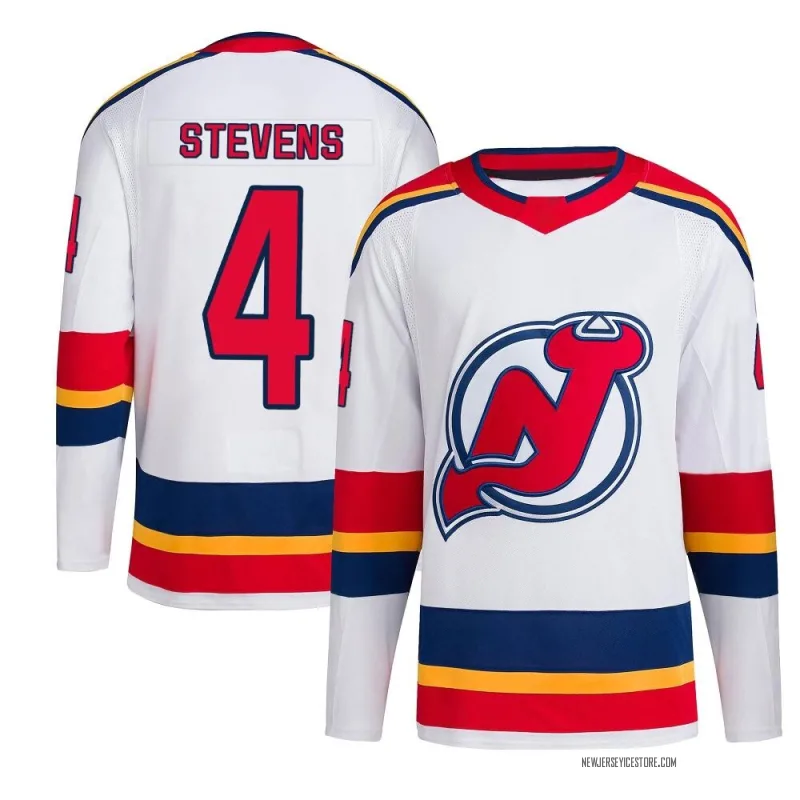 New Jersey Devils Scott Stevens Official White Reebok Authentic